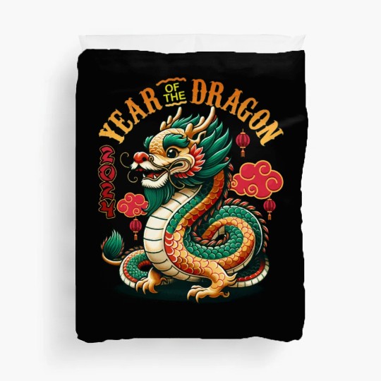 Dragon Year 2024 Embrace Lunar New Year Prosperity Duvet Covers