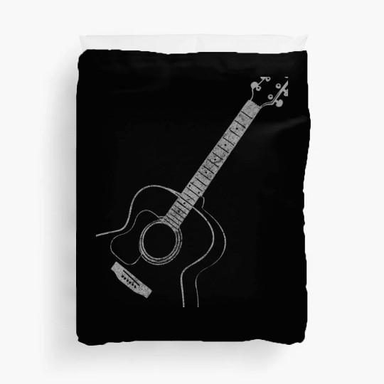 Guitar Player Gift Vintage Guitarist Duvet Covers