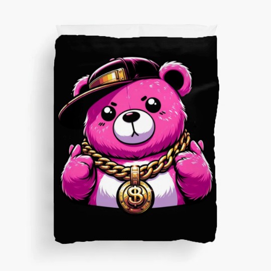 Hip-Hop Honeys: Bling Bear Edition Duvet Covers