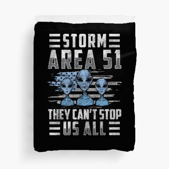 Aliens Area 51 Alien Astronaut Duvet Covers