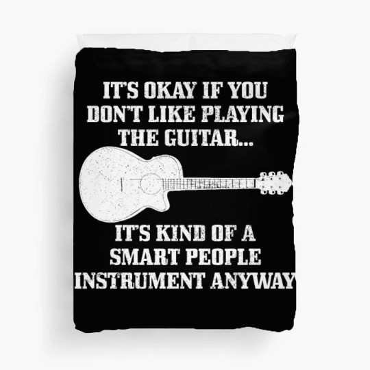 Guitar Player Gift Vintage Guitarist Duvet Covers