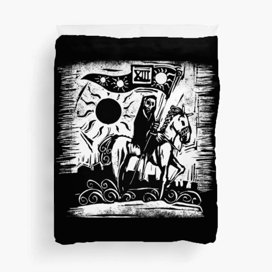 Tarot Death Card Blackcraft Duvet Covers