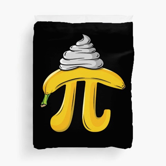Banana Cream Pie Funny Pi Day Math Equations Duvet Covers