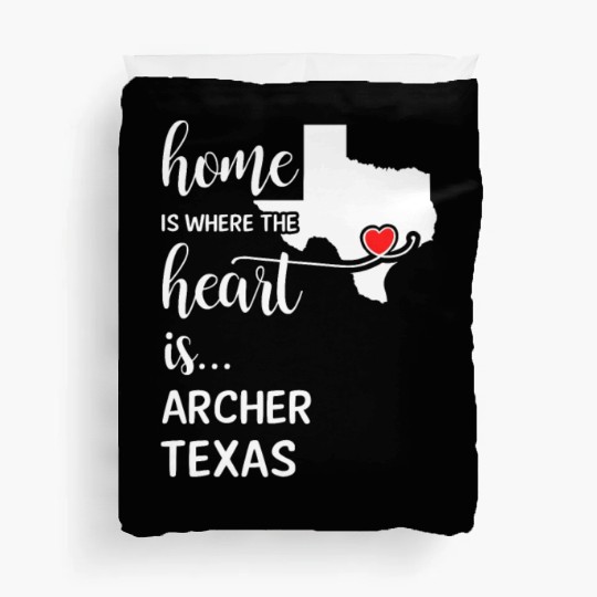 Archer County Texas Is Where My Heart Is Gift Duvet Covers