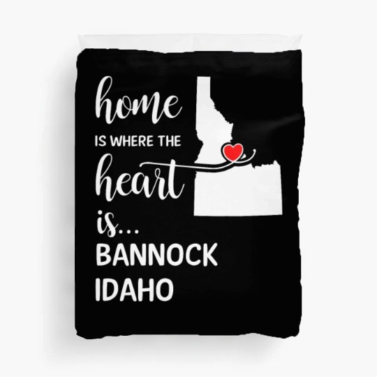 Bannock County Idaho Is Where My Heart Is Cool Duvet Covers