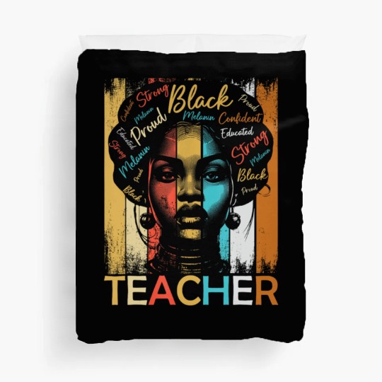 Black History Teacher Duvet Covers African American Women