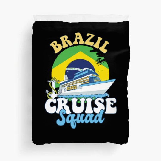 Brazil Cruise Squad Family Vacation Trip Duvet Covers