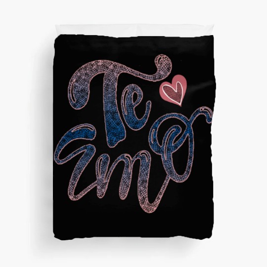 I love you with heart Duvet Covers