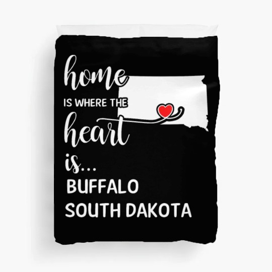Buffalo County South Dakota Is Where My Heart Is Duvet Covers
