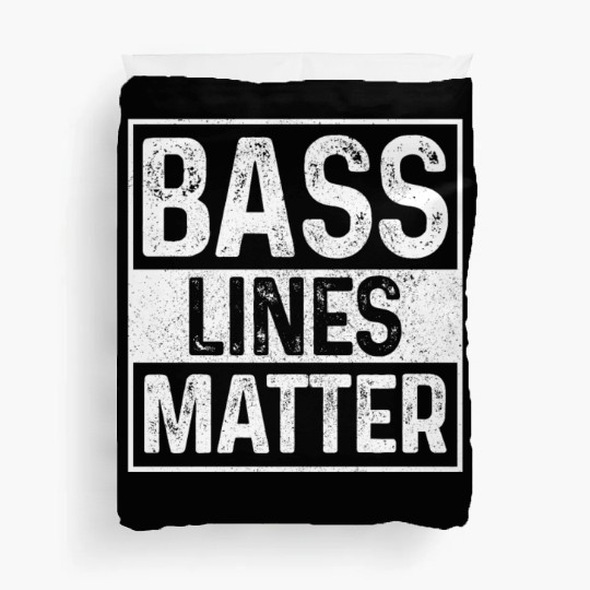 Bass Lines Matter Bass Player DnB Duvet Covers