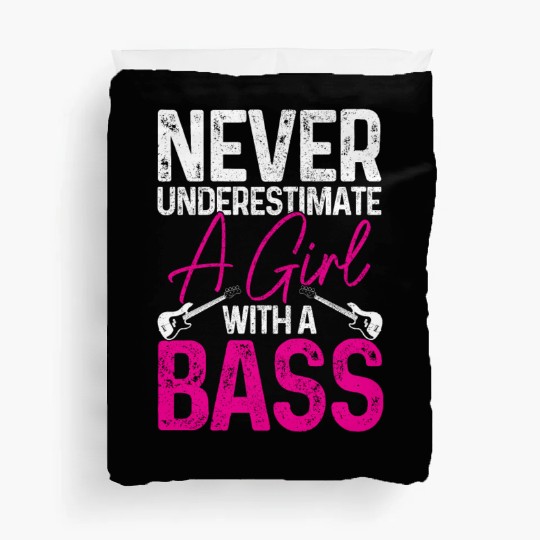 Bass Guitar Player Bassist Funny Gift Duvet Covers