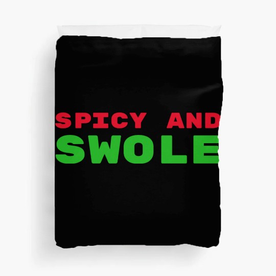 Spicy and Swole Avocado Gym Duvet Covers