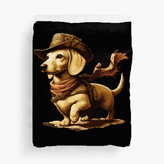 English Cream Dachshund Adventurer Duvet Covers