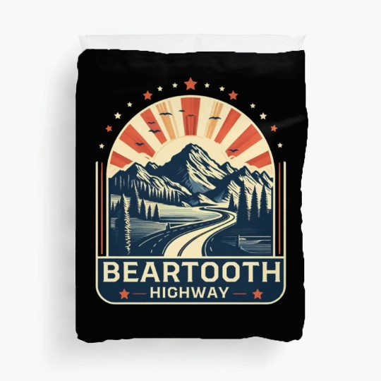 Beartooth Highway US 212 Duvet Covers