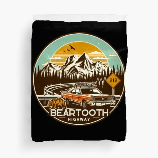 Beartooth Highway US 212 Duvet Covers