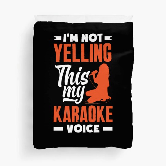 Funny Karaoke Singer Singing Musician Karaoke Gift Duvet Covers