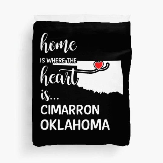 Cimarron County Oklahoma Is Where My Heart Is Gift Duvet Covers