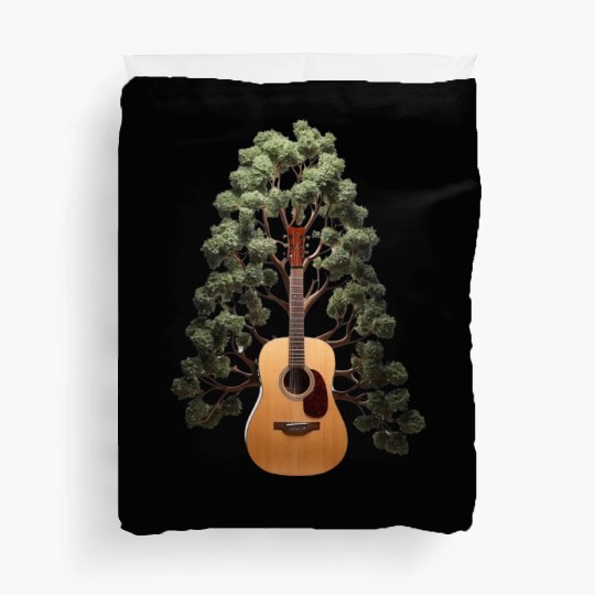 Acoustic Guitar Duvet Covers Tree of Life Guitar