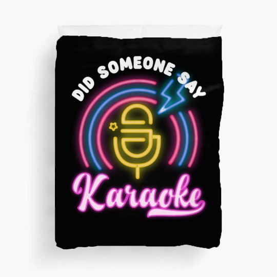 Funny Karaoke Singer Singing Musician Karaoke Gift Duvet Covers