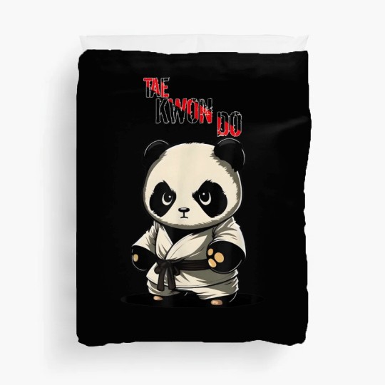 Taekwondo Panda Korean Mma Tkd Duvet Covers