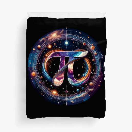 Funny Pi Day 2024 3,14 Pi Number Symbol Math Duvet Covers