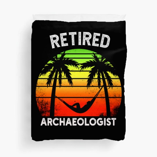 Twilight of Discovery: A Retired Archaeologist Duvet Covers
