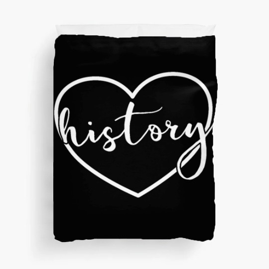 History Heart Back To School History Teacher Duvet Covers