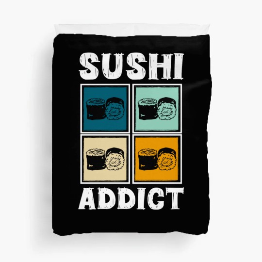 Sushi Delicious Kawaii Cuisine Duvet Covers