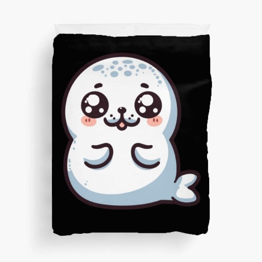Playful Seal Cartoon Duvet Covers