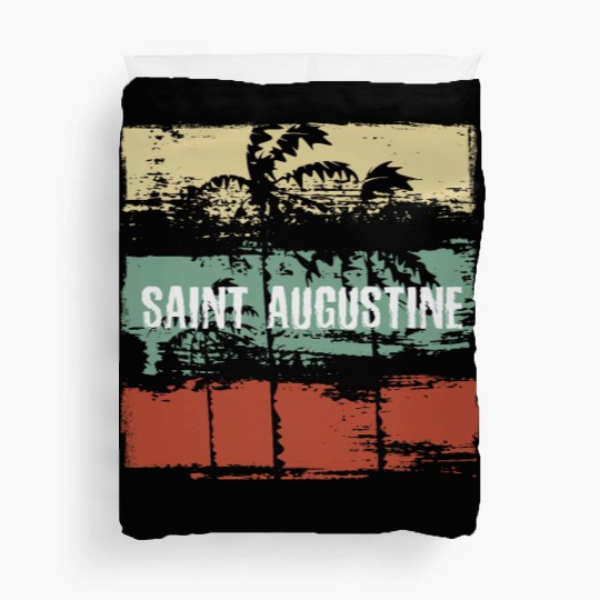 Saint Augustine Florida Artistic Vacation Duvet Covers