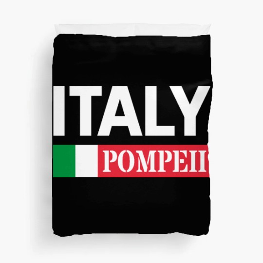 Italy Flag Pompeii Conservation Volcanic Eruption Duvet Covers