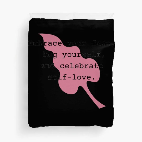 Self-Love Affirmation Leaf Design Duvet Covers