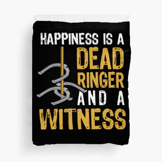 Funny Dead Ringer Horseshoe Pitching Duvet Covers