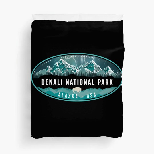 Denali National Park Alaska Hiking Camg Duvet Covers