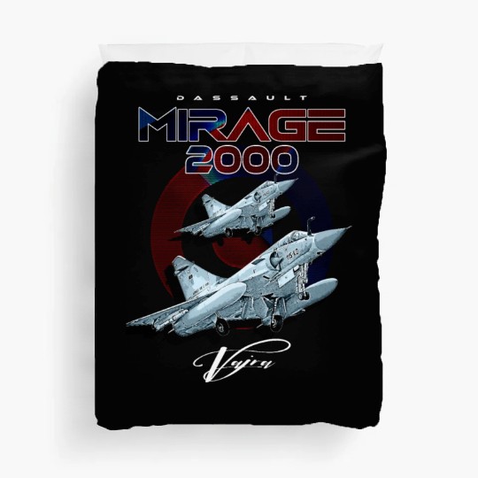 Dassault Mirage 2000 French Vintage Multi-Role Fig Duvet Covers