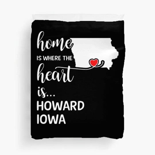 Howard County Iowa Is Where My Heart Is Gift Duvet Covers