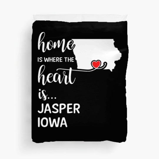 Jasper County Iowa Is Where My Heart Is Gift Duvet Covers