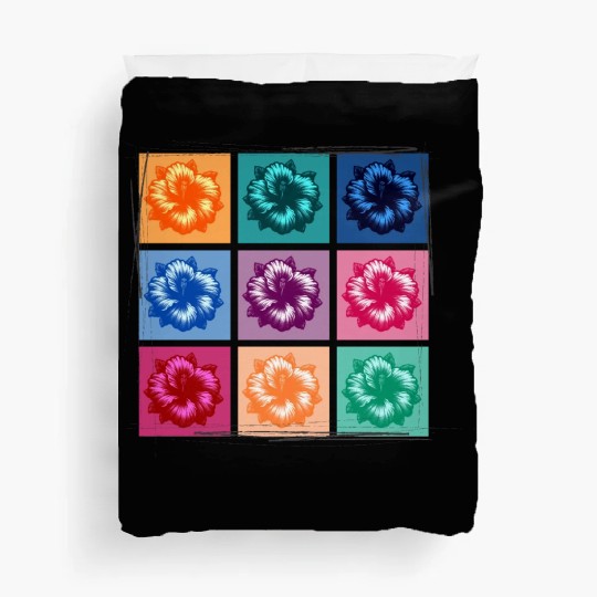 Pop Art Hibiscus Duvet Covers