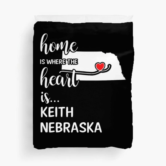 Keith County Nebraska Is Where My Heart Is Gift Duvet Covers