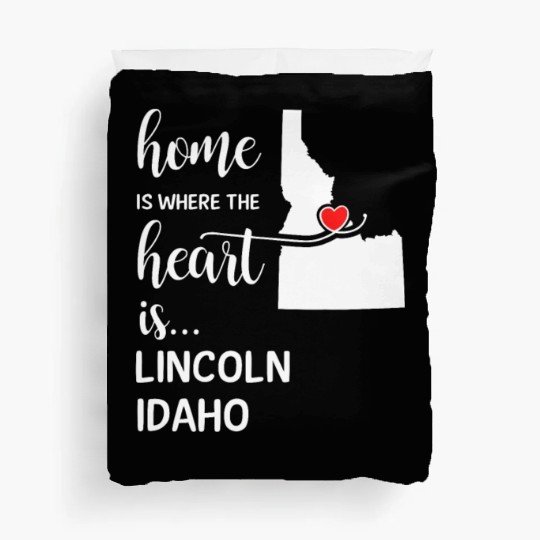 Lincoln County Idaho Is Where My Heart Is Cool Duvet Covers
