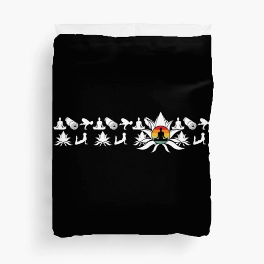 Yoga Namaste Meditation Lotus Zen Yoga Duvet Covers