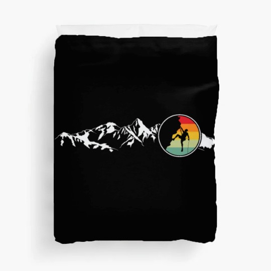 Mountain Climbing Rock Climbing Mountaineering Duvet Covers