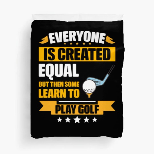 Some Learn To Play Golf Funny Duvet Covers