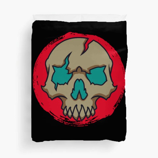 Animal crossing skull Duvet Covers