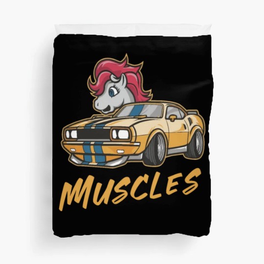 Pony car with muscles Duvet Covers