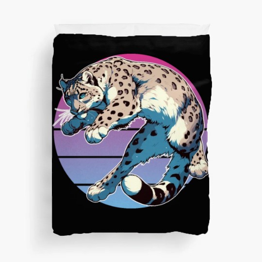 Snow Leopard Leopard White Leopard Duvet Covers