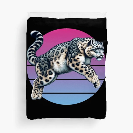 Snow Leopard Leopard White Leopard Duvet Covers