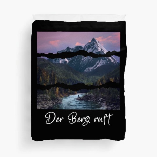 the mountain is calling Duvet Covers