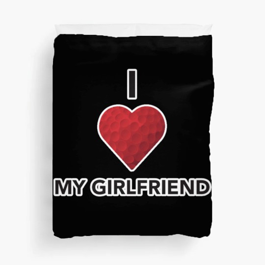 I heart my girlfriend 1 Duvet Covers