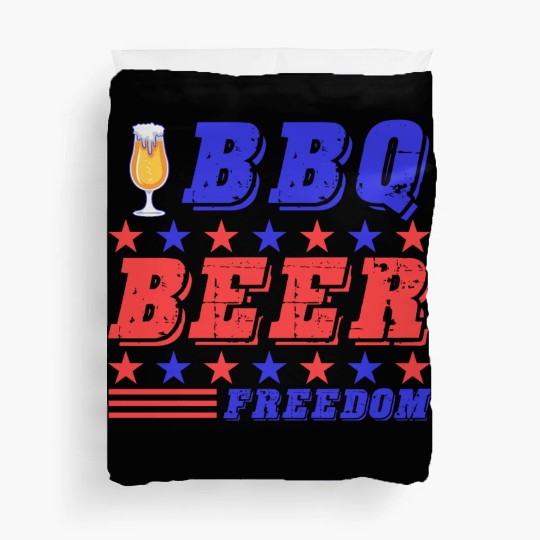 BBQ Barbeque - BBQ Beer Freedom Duvet Covers